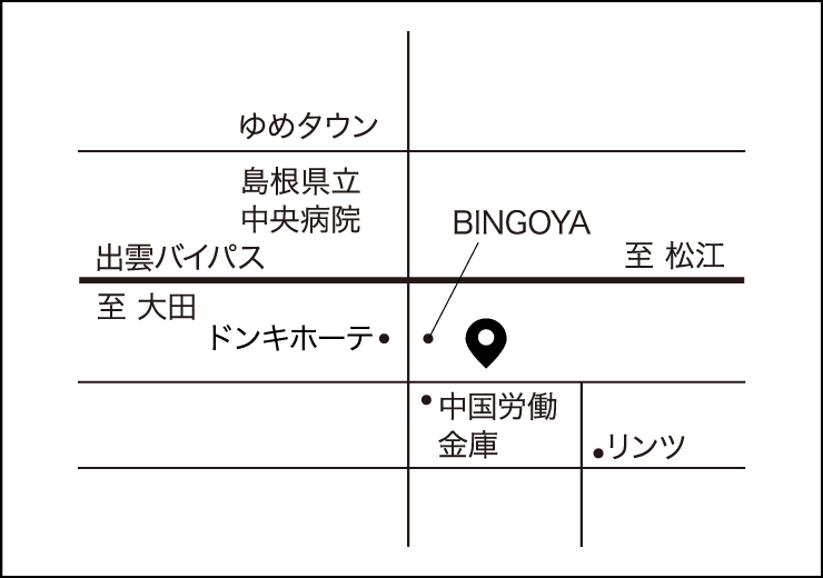flossy 出雲店 のアクセスマップ